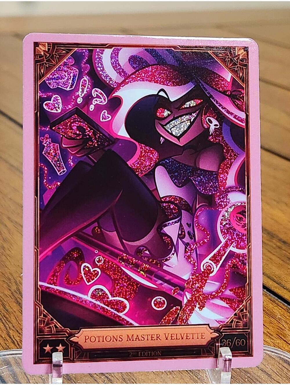 Potion Master velvette foil trading card - Hazbin Hotel